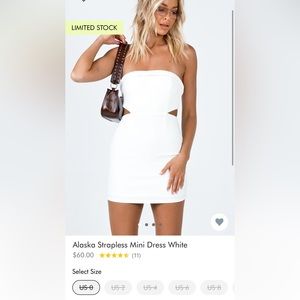 White princess polly mini dress